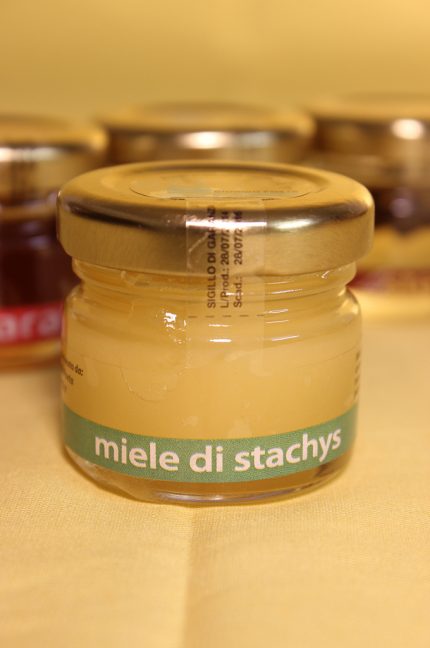 Confezione da 28 grammi del miele di stachys dell'azienda Giorgio Poeta