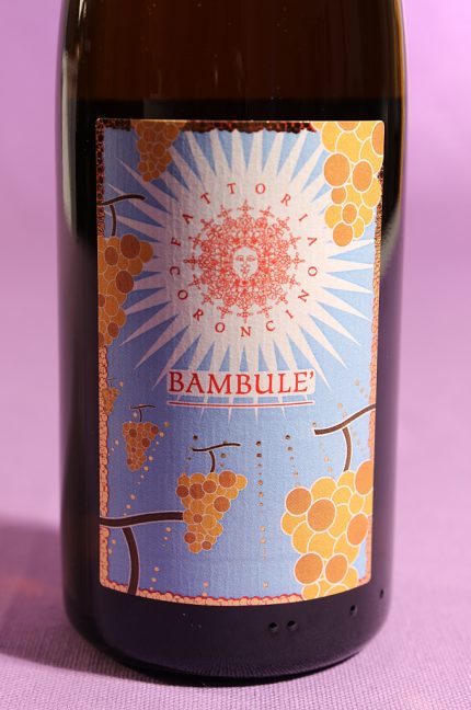 etichetta del vino bambulè da 375 millilitri prodotto dall'azienda Fattoria Coroncino