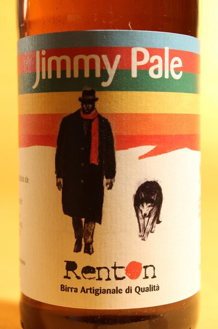 Etichetta della birra Jimmy Pale da 33 cl del birrificio RentOn di Fano