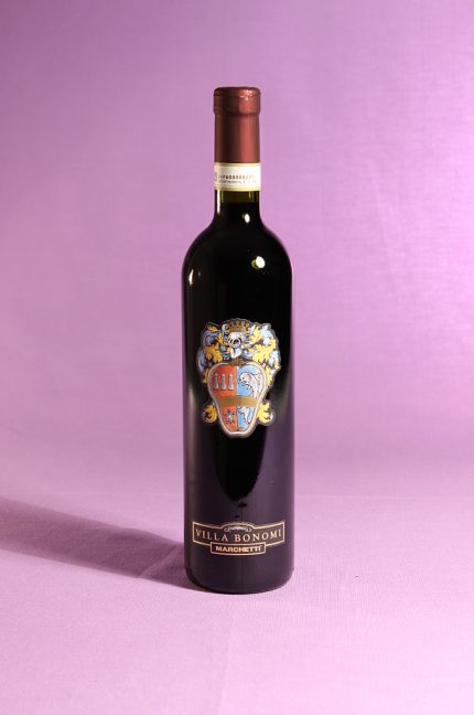 Vino rosso Conero Riserva Villa Bonomi 2012 dell'azienda agricola Marchetti di Pontelungo (Ancona)