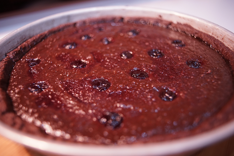 Crostata al cioccolato fondente Mencarelli e amarene di Cantiano di Morello Austera