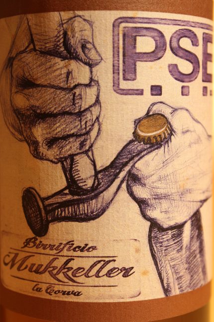 Etichetta della birra PSE in bottiglia da 500ml del birrificio Mukkeller