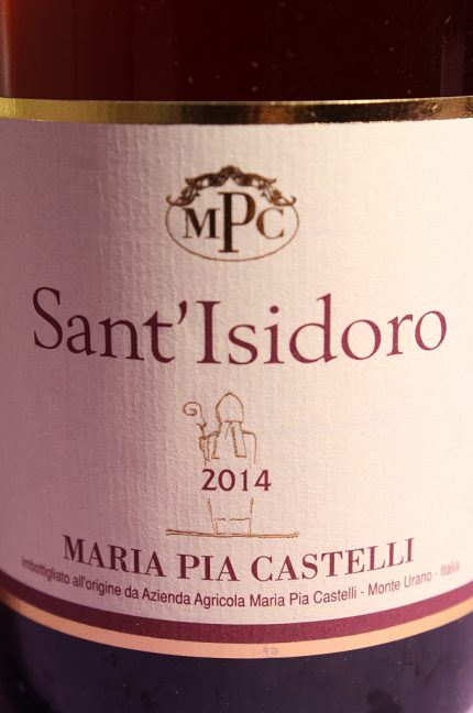 Etichetta del vino Sant'Isidoro dell'azienda agricola Maria Pia Castelli
