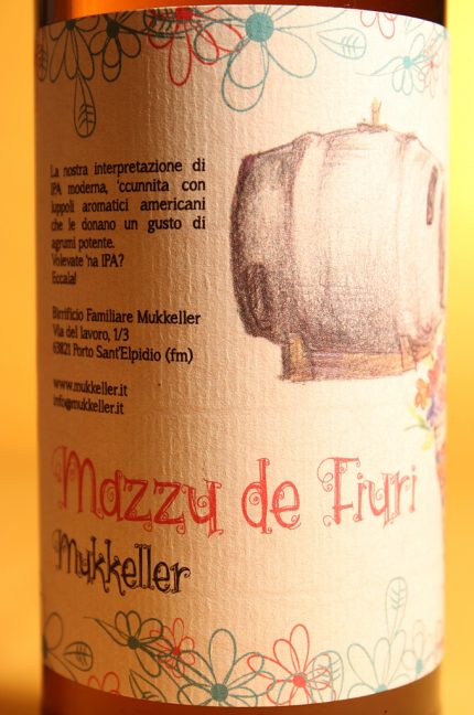 Etichetta della birra Mazzu de fiuri del birrificio Mukkeller
